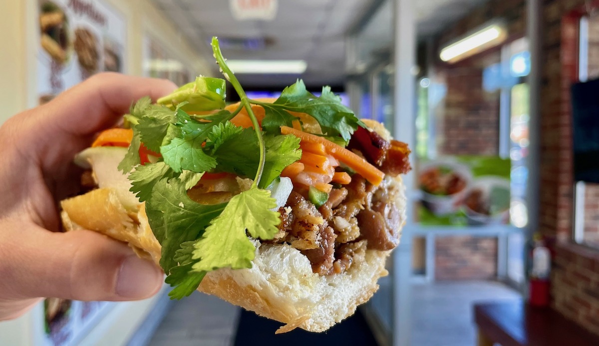 crispy bahn mi sandwich